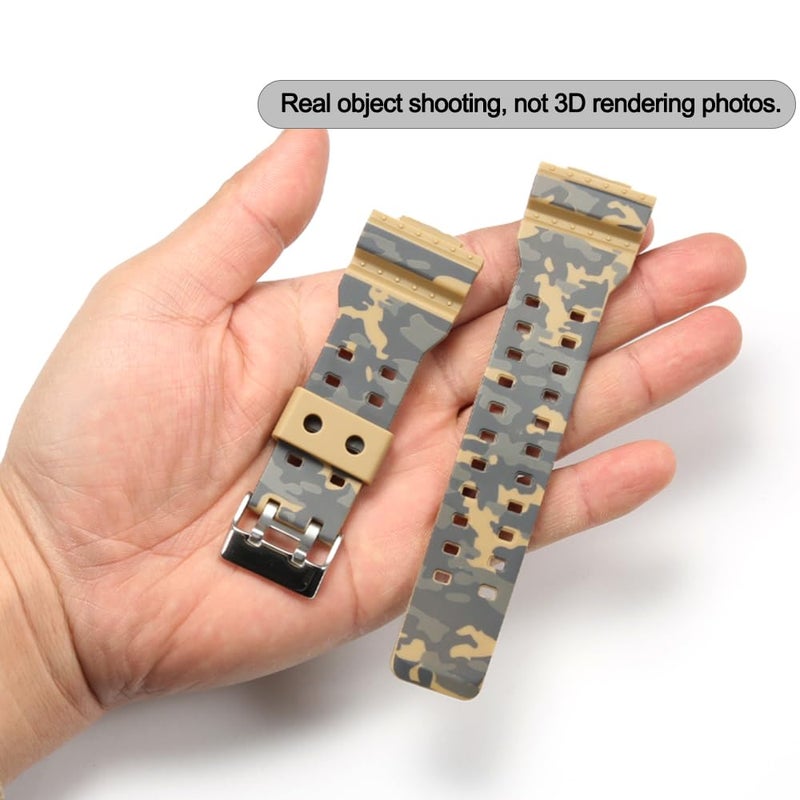 MCXGL 16mm Resin Strap Replacement for G-Shock ga110 ga100 ga120 gd100 g8900 Men's Rubber Watch Band - Image 5